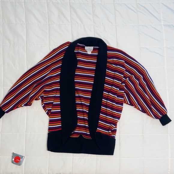 la colors Sweaters - Striped Multicolor Women's Cardigan